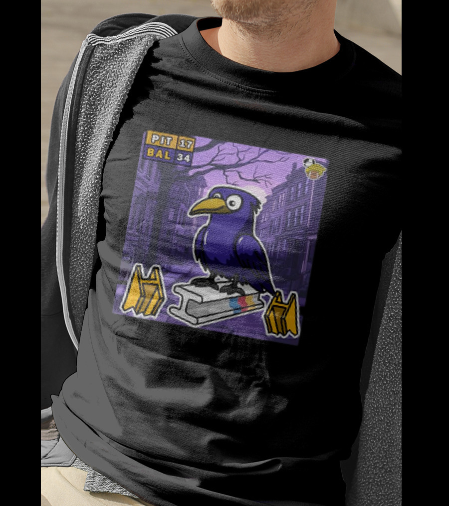Baltimore Ravens Dominate Pittsburgh Steelers 34-17 Victory Showdown T-Shirt