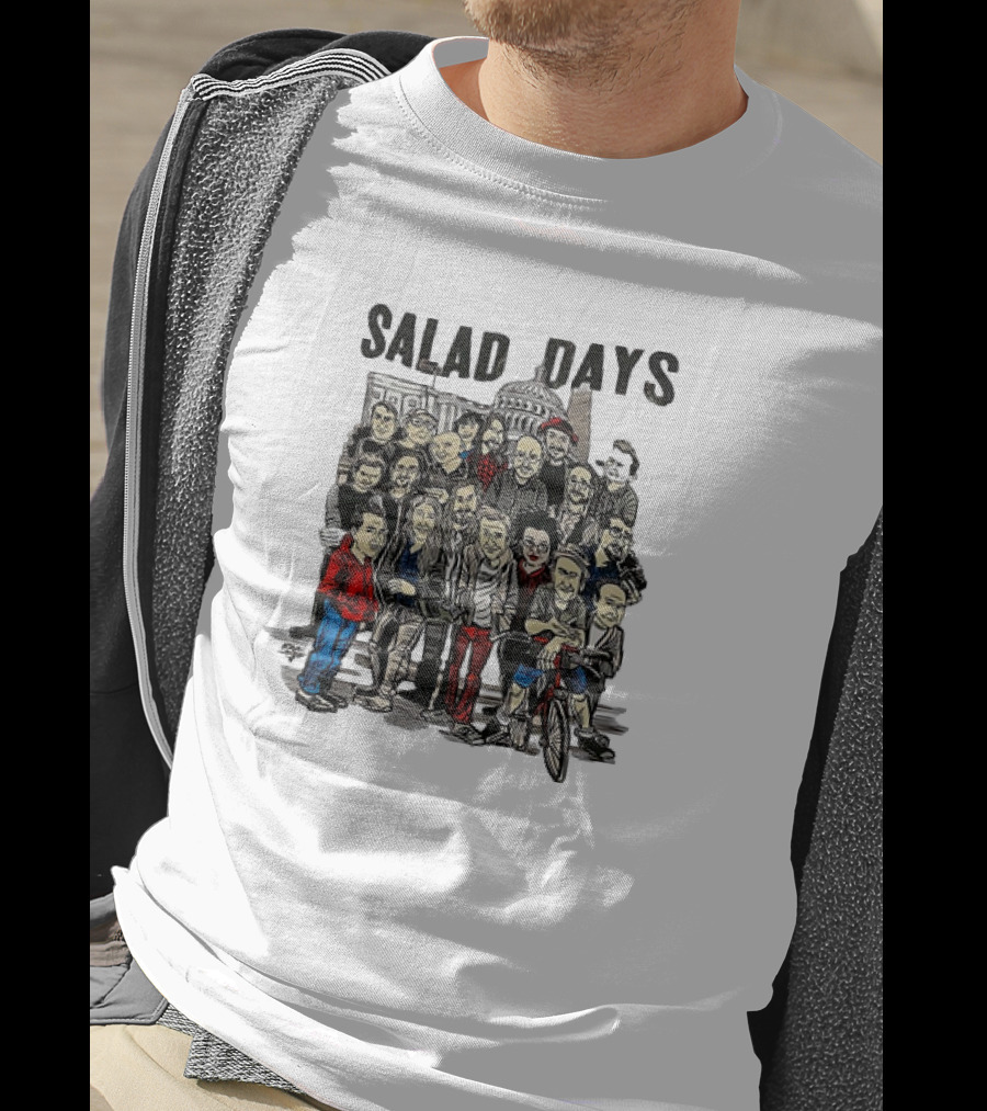 Salad Days Cast Crew Cartoon Group Capitol Building T-Shirt