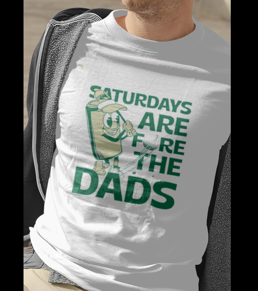 Saturdays Are Fore The Dads Golf Cartoon Golfer T-Shirt