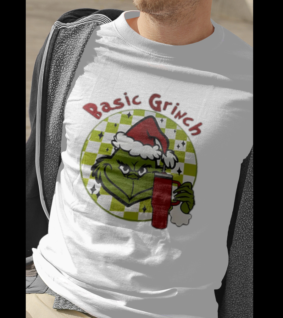 Basic Grinch Christmas Santa Hat Holiday Mug T-Shirt