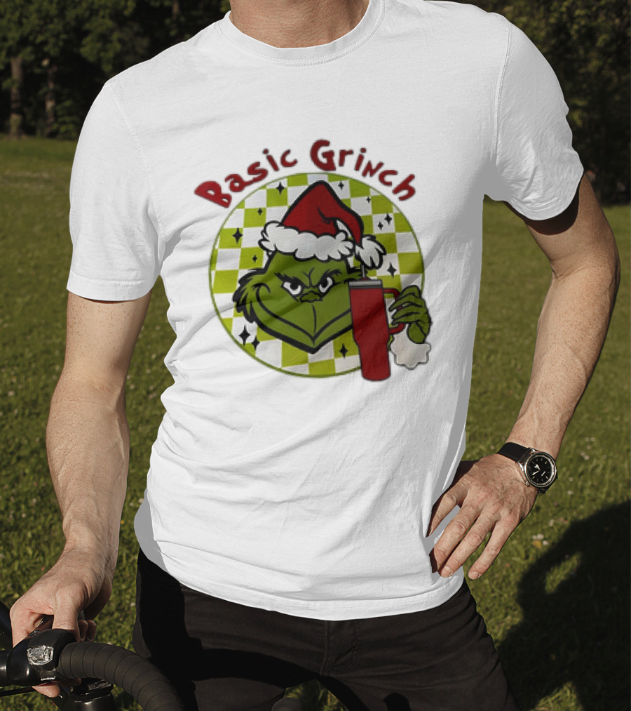 Basic Grinch Christmas Santa Hat Holiday Mug T-Shirt