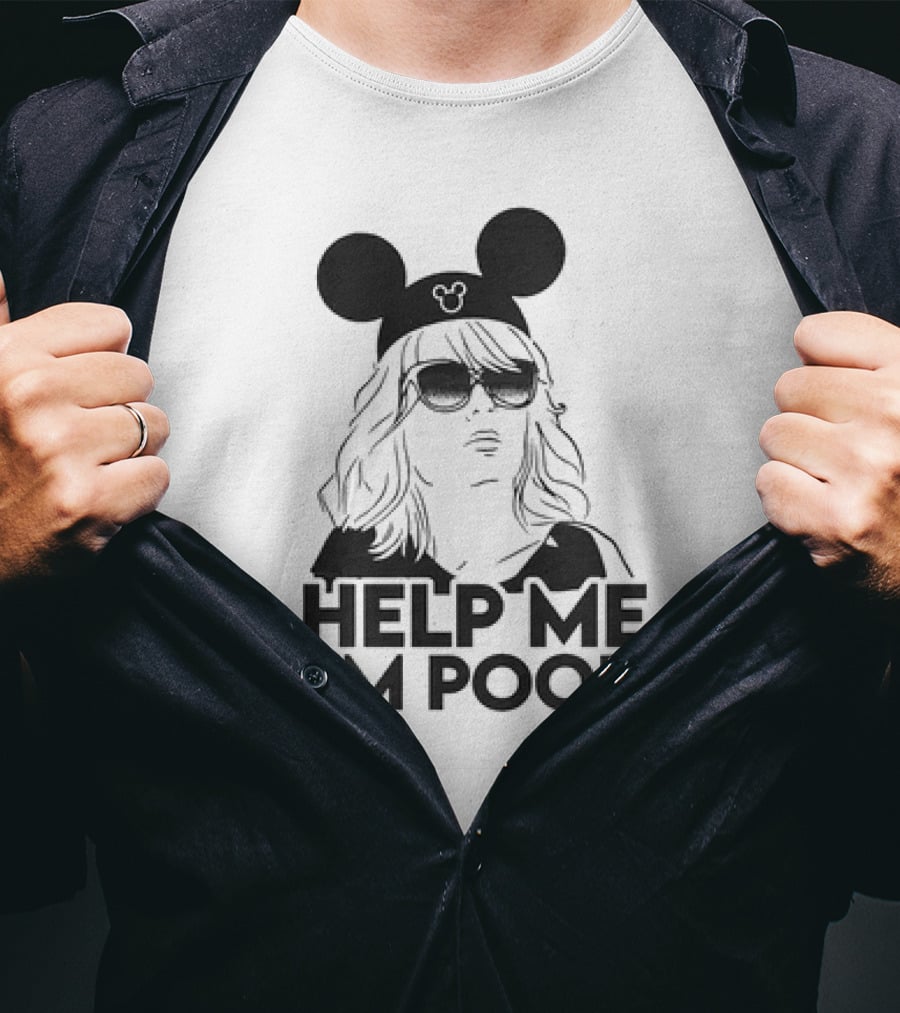 Help Me I'm Poor Disney Mickey Mouse Ears Sunglasses T-Shirt