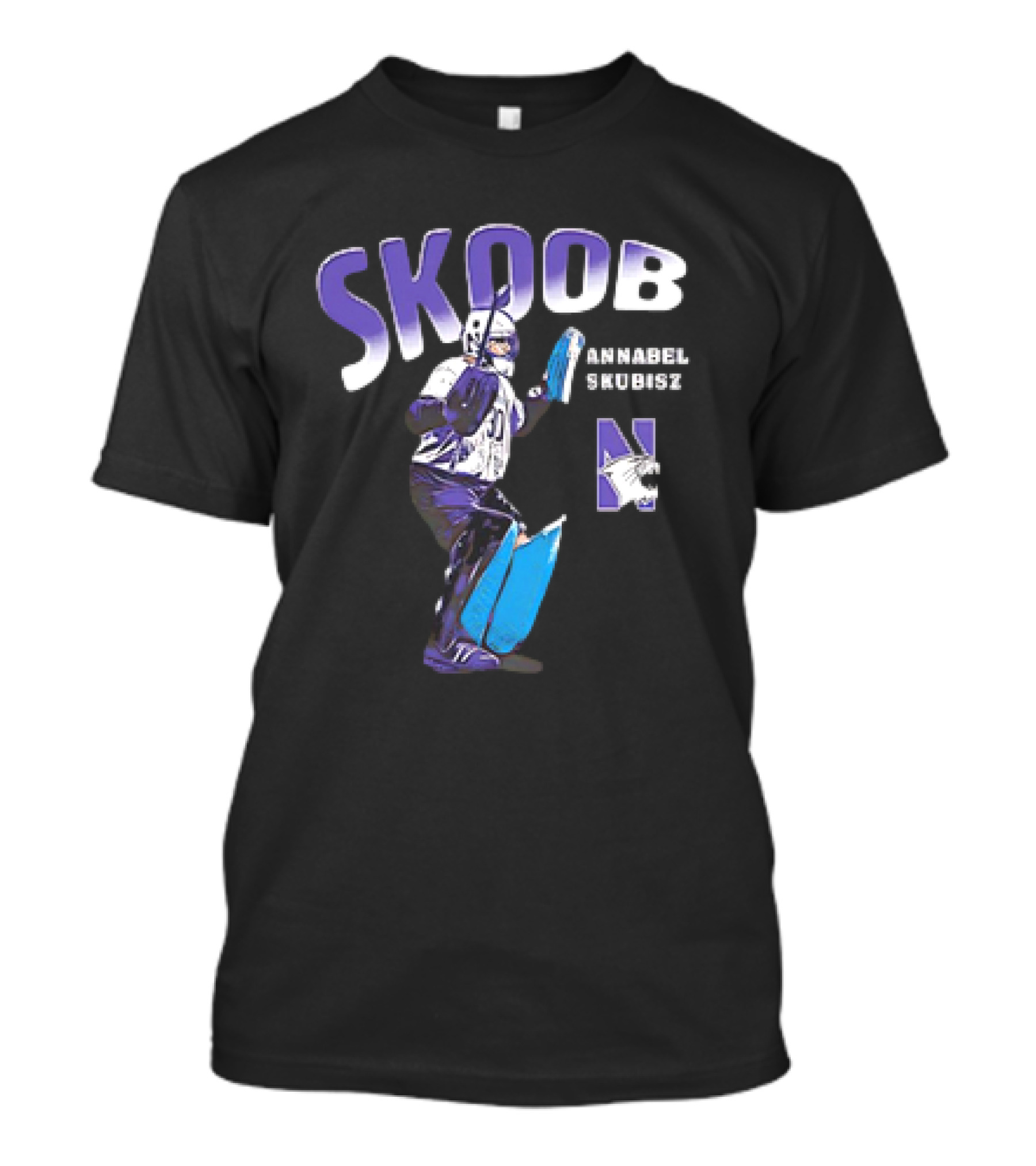 SKOOB Annabel Skubisz Northwestern Wildcats 90s Field Hockey T-Shirt