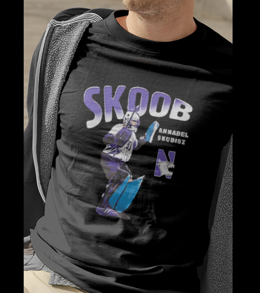 SKOOB Annabel Skubisz Northwestern Wildcats 90s Field Hockey T-Shirt
