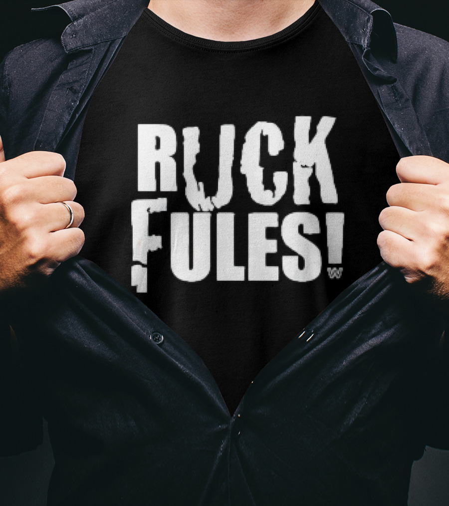 John Cena Ruck Fules WWE Parody Bold Lettering T-Shirt