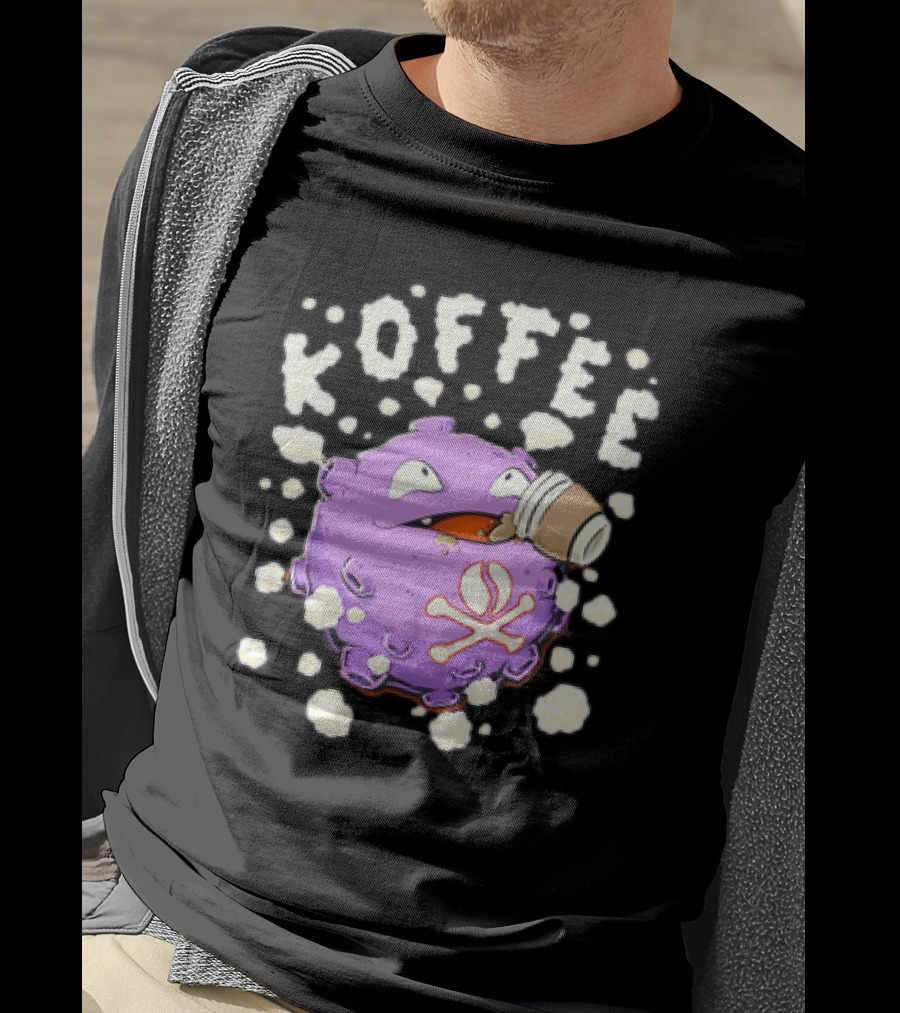 Koffing Drinking Koffee With Coffee Mug T-Shirt