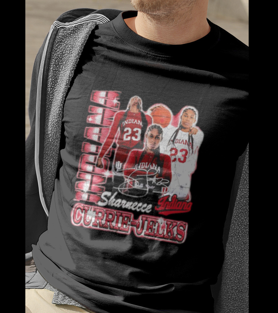 Sharnecce Currie-Jelks Indiana Hoosiers Basketball 23 Red Jersey 90s T-Shirt