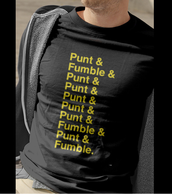 Iowa At Penn State Game Punt And Fumble Commemorative T-Shirt