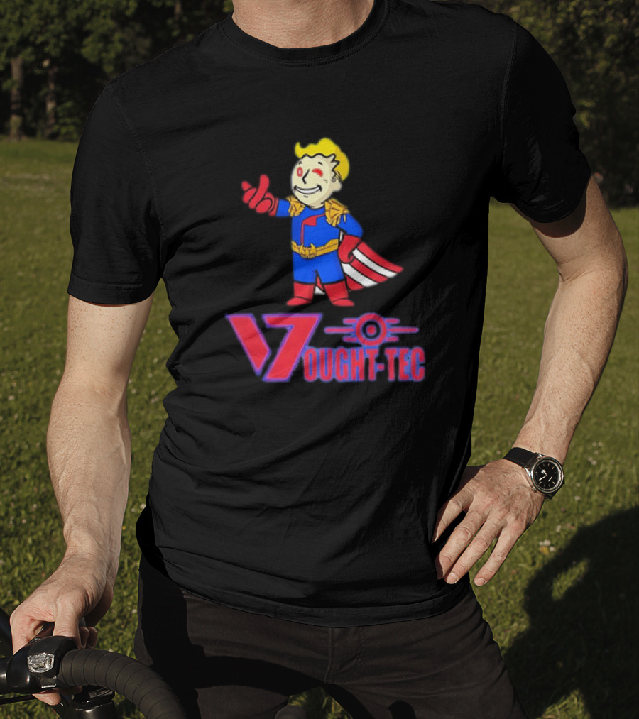 Vought Tec Homelander Vault Boy Crossover Image T-Shirt