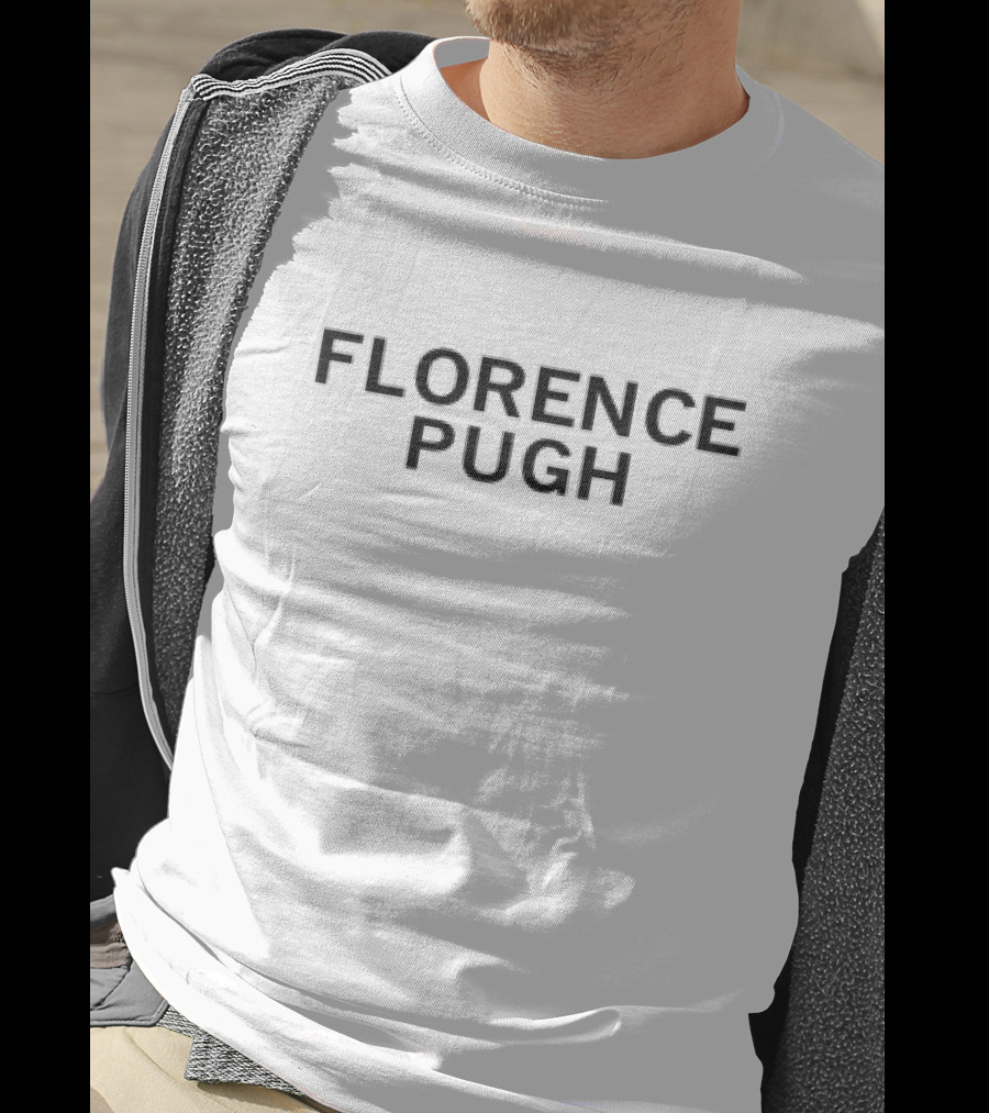 Florence Pugh Bold Text Minimalist T-Shirt