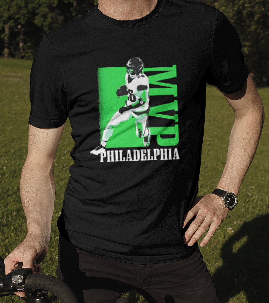 Philadelphia MVP Football Player Green Highlight T-Shirt