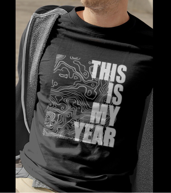 This Is My Year Ling And Lamb Collection With Topographic T-Shirt