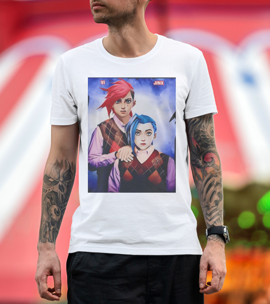 Vi Jinx League of Legends Step Brothers T-Shirt