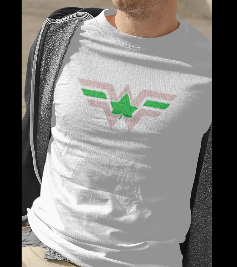 Ivory Woman Aka Pink Winged Green Leaf W T-Shirt