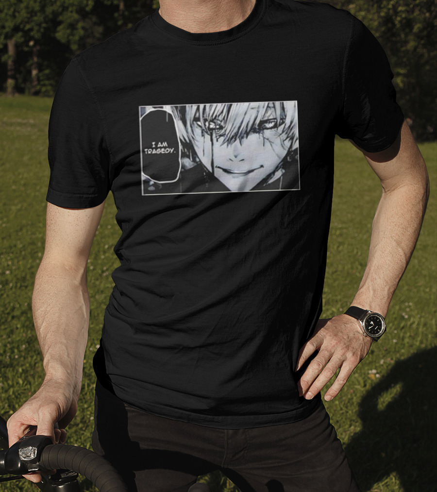 Kaneki Ken I Am Tragedy Manga Panel Anime Tokyo Ghoul T-Shirt
