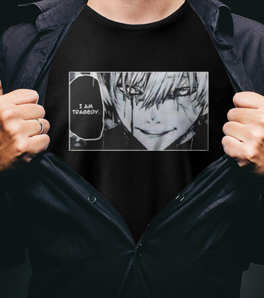 Kaneki Ken I Am Tragedy Manga Panel Anime Tokyo Ghoul T-Shirt