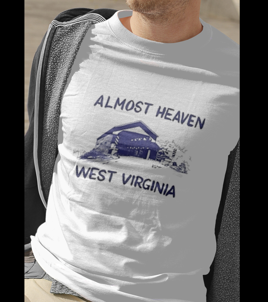 Almost Heaven West Virginia Covered Bridge Scenic T-Shirt
