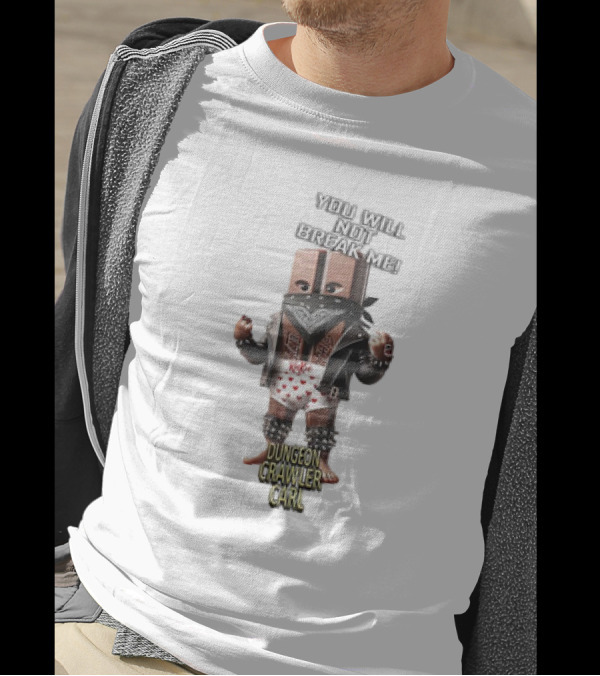 Dungeon Crawler Carl You Will Not Break Me Leather Punk T-Shirt