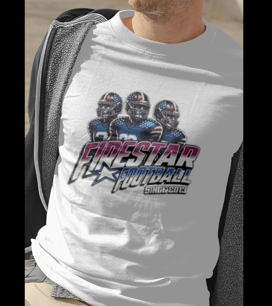 Firestar Football Since 2013 Team Players Star T-Shirt