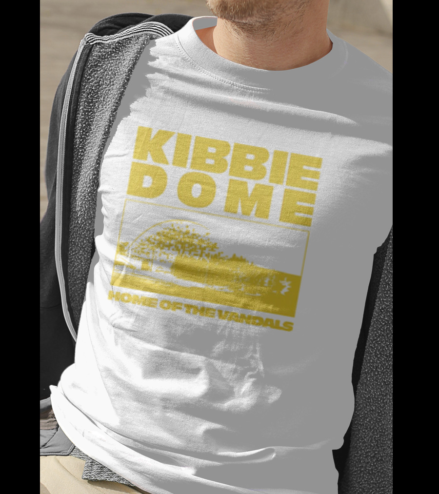Kibbie Dome Home Of The Vandals Idaho Vintage Newspaper T-Shirt