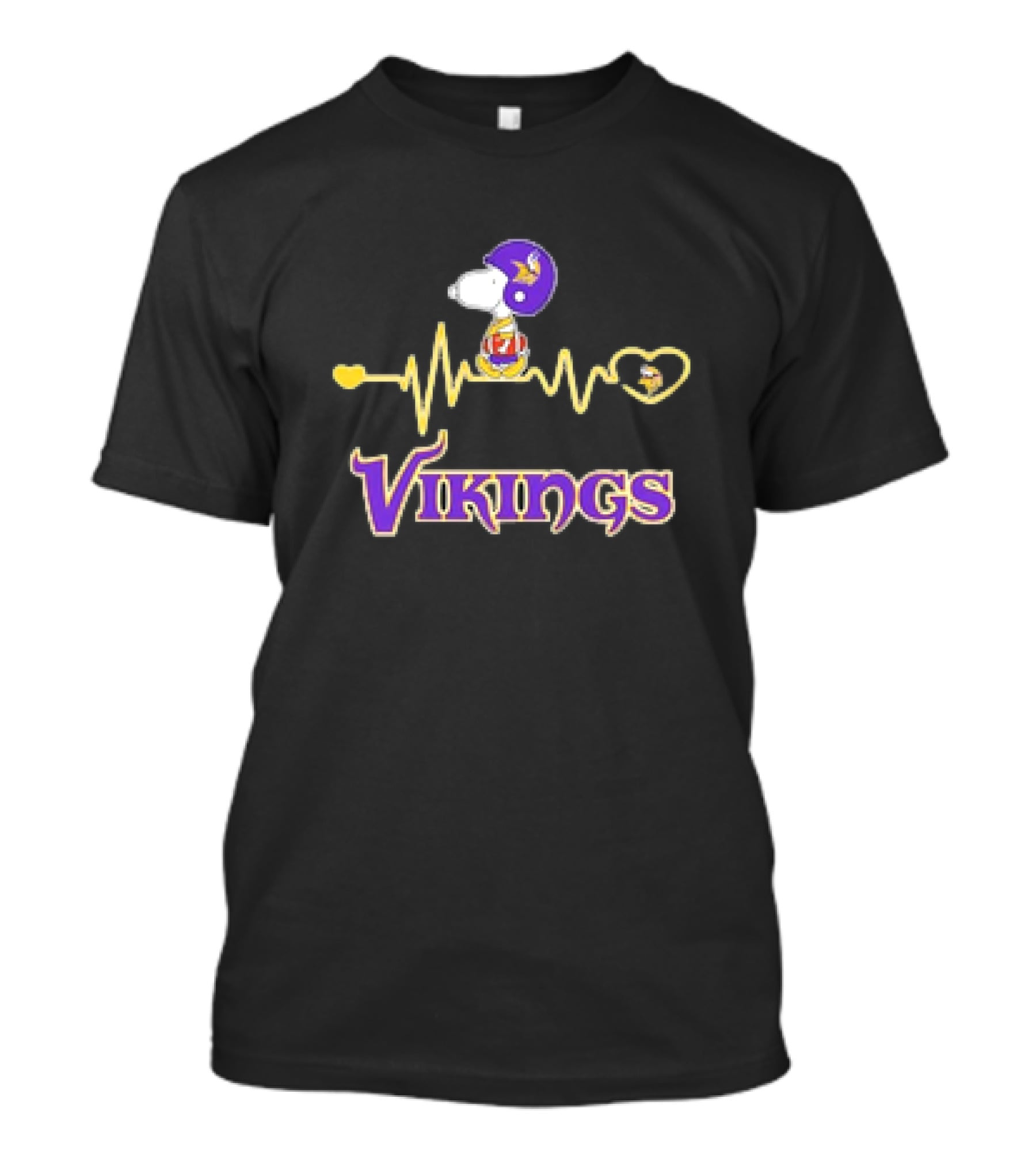Snoopy Heartbeats Minnesota Vikings T-Shirt