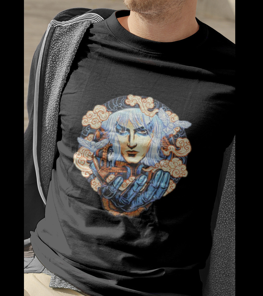 Jareth Labyrinth Goblin King Fantasy Clouds And Glove T-Shirt