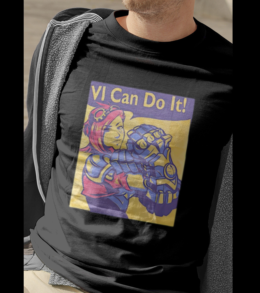 VI Can Do It League Of Legends Rosie The Riveter T-Shirt