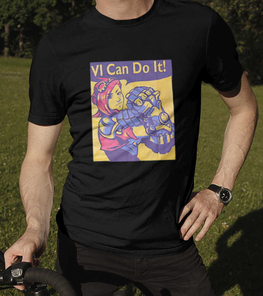 VI Can Do It League Of Legends Rosie The Riveter T-Shirt