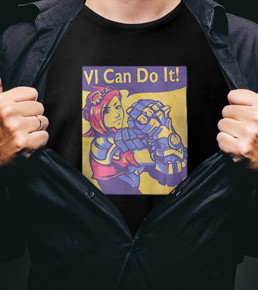 VI Can Do It League Of Legends Rosie The Riveter T-Shirt