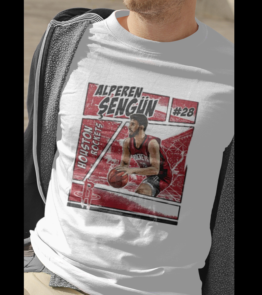 Alperen Sengun #28 Houston Rockets NBA Basketball Comic Vintage T-Shirt