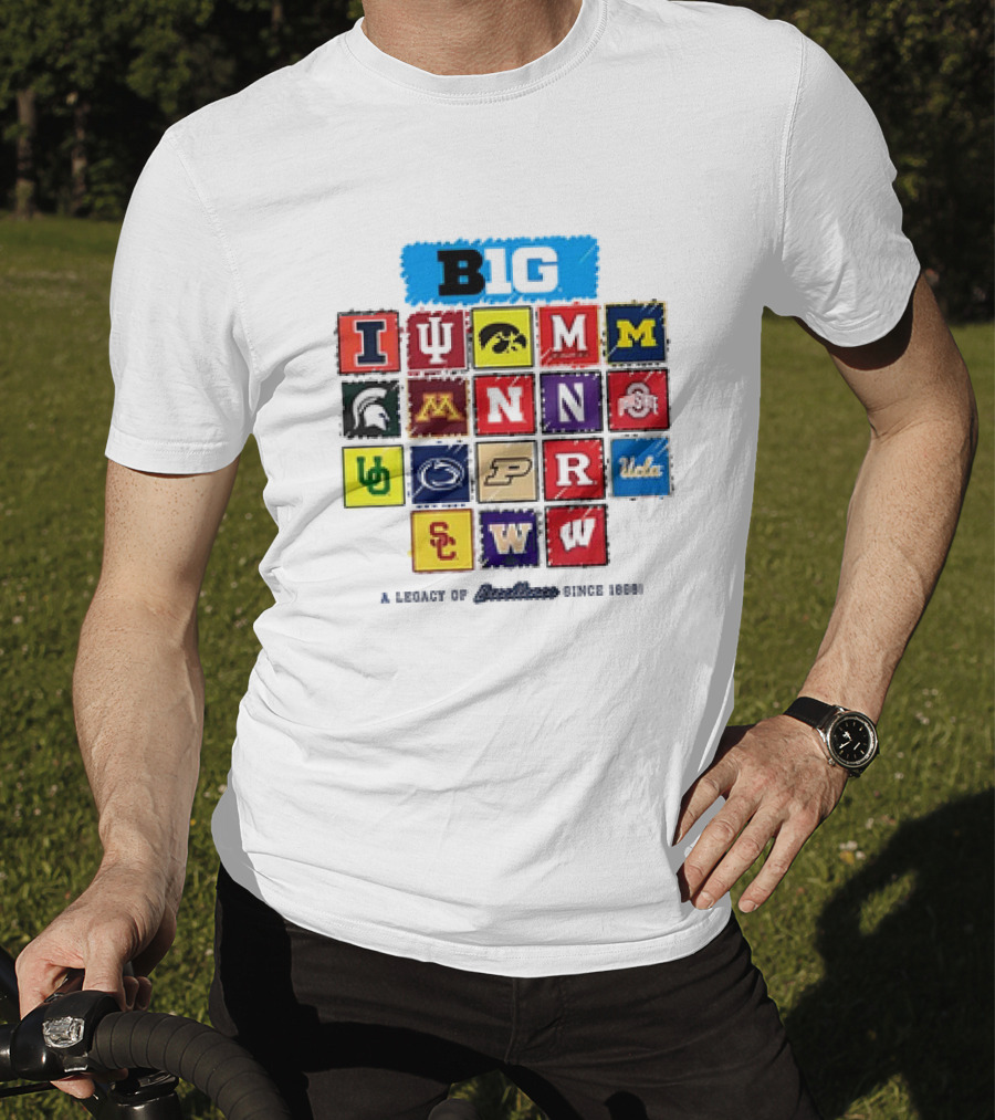 Big Ten Conference Logos Legacy Excellence Since 1888 T-Shirt