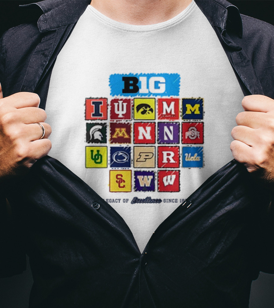 Big Ten Conference Logos Legacy Excellence Since 1888 T-Shirt