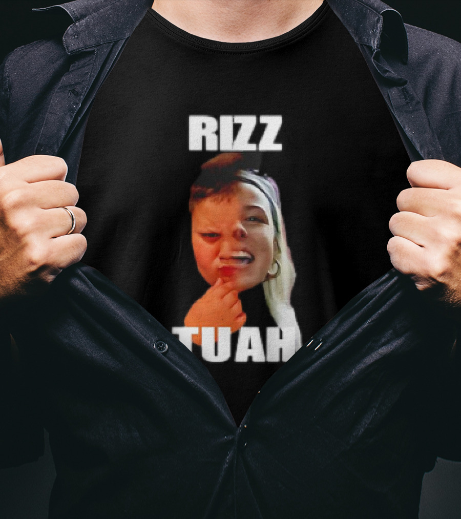 Rizz Tuah Hawk Rizzler Face Mashup T-Shirt