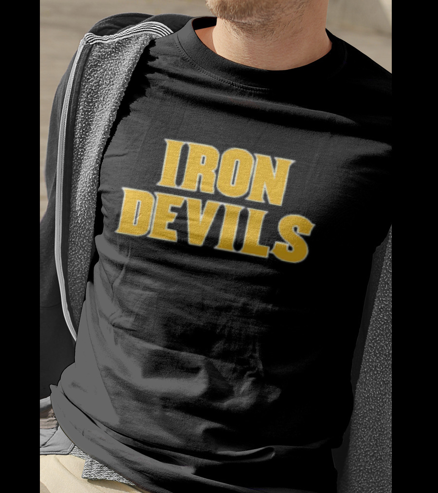 ASU Iron Devils Team Symbol Iconic Yellow T-Shirt