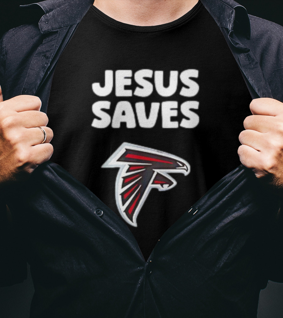 Atlanta Falcons Jesus Saves T-Shirt