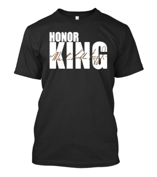 HONOR KING Dallas Mavericks 2025 Martin Luther King Day Signature T-Shirt