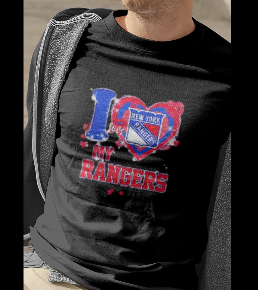 I Love My New York Rangers Heart T-Shirt