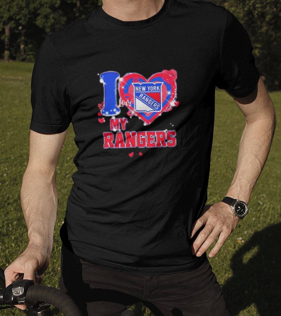 I Love My New York Rangers Heart T-Shirt