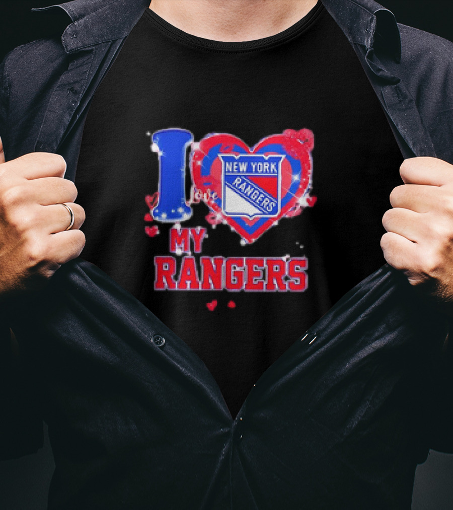 I Love My New York Rangers Heart T-Shirt