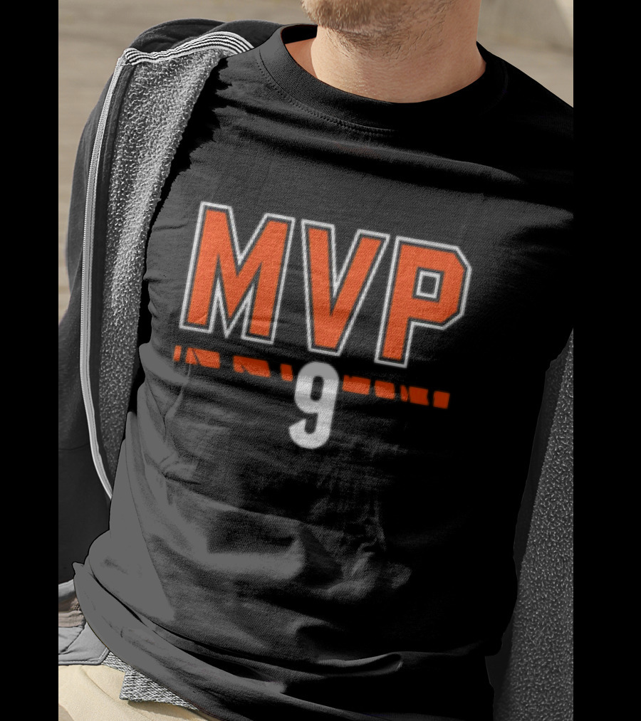Joe Burrow MVP 9 Cincinnati Bengals NFL Football T-Shirt