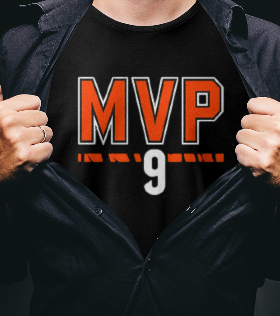 Joe Burrow MVP 9 Cincinnati Bengals NFL Football T-Shirt
