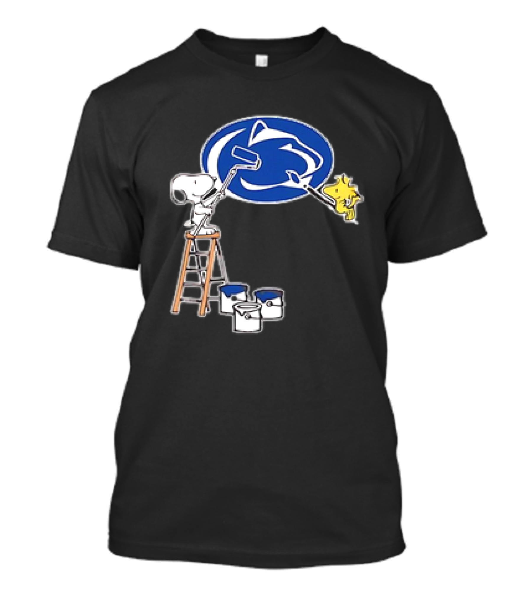 Snoopy And Woodstock Painting Penn State Nittany Lions T-Shirt