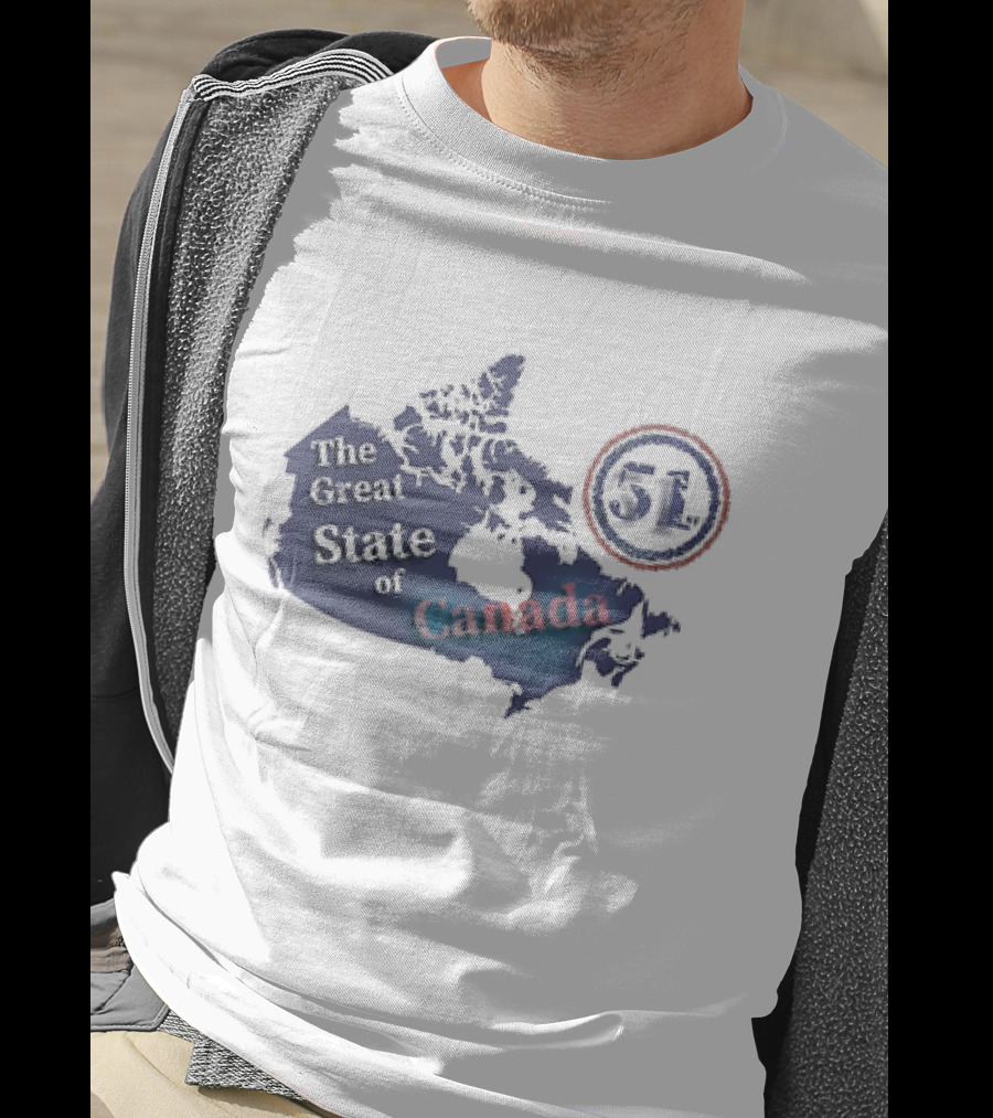 The Great State Of Canada 51st State Map T-Shirt