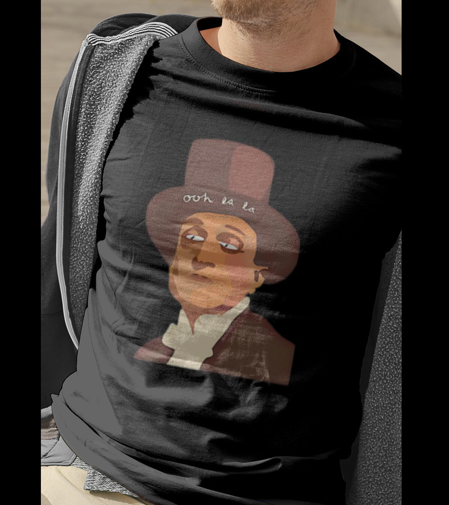 The Man Ooh La La Top Hat Gentleman Vintage Caricature Essential T-Shirt
