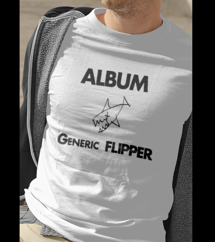 Album Generic Flipper Shark Sketch T-Shirt