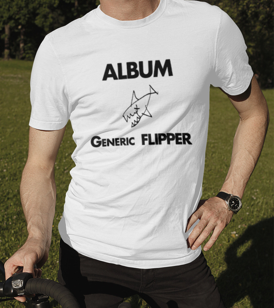 Album Generic Flipper Shark Sketch T-Shirt