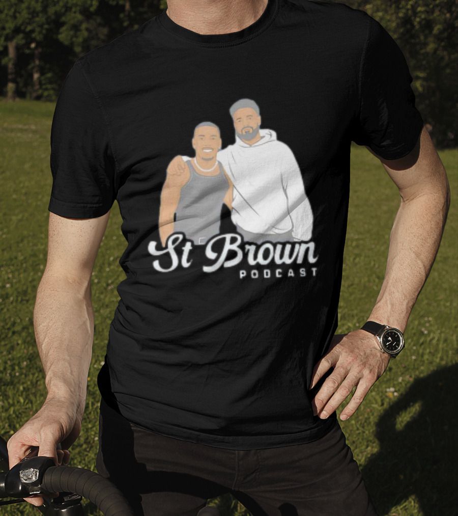 St Brown Podcast Cartoon T-Shirt