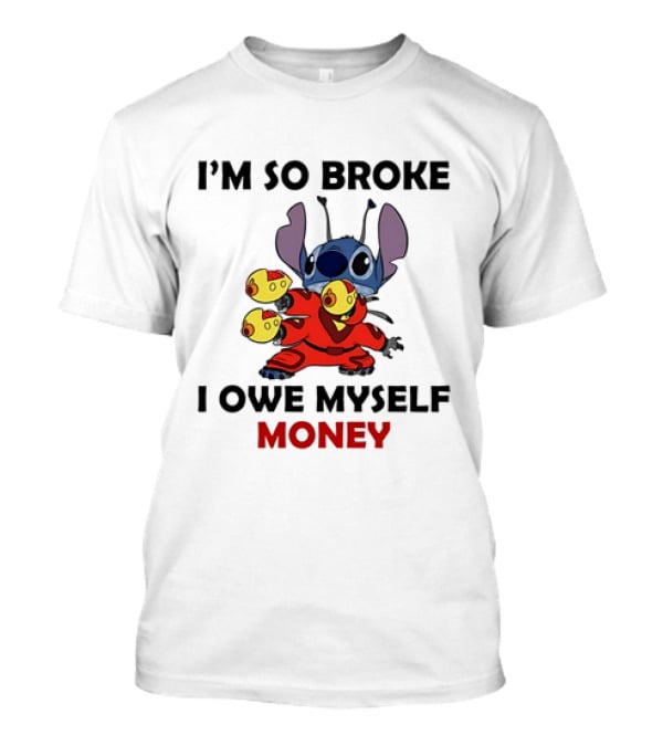 I’m So Broke I Owe Myself Money Stitch Collecting Rubber Duckies T-Shirt