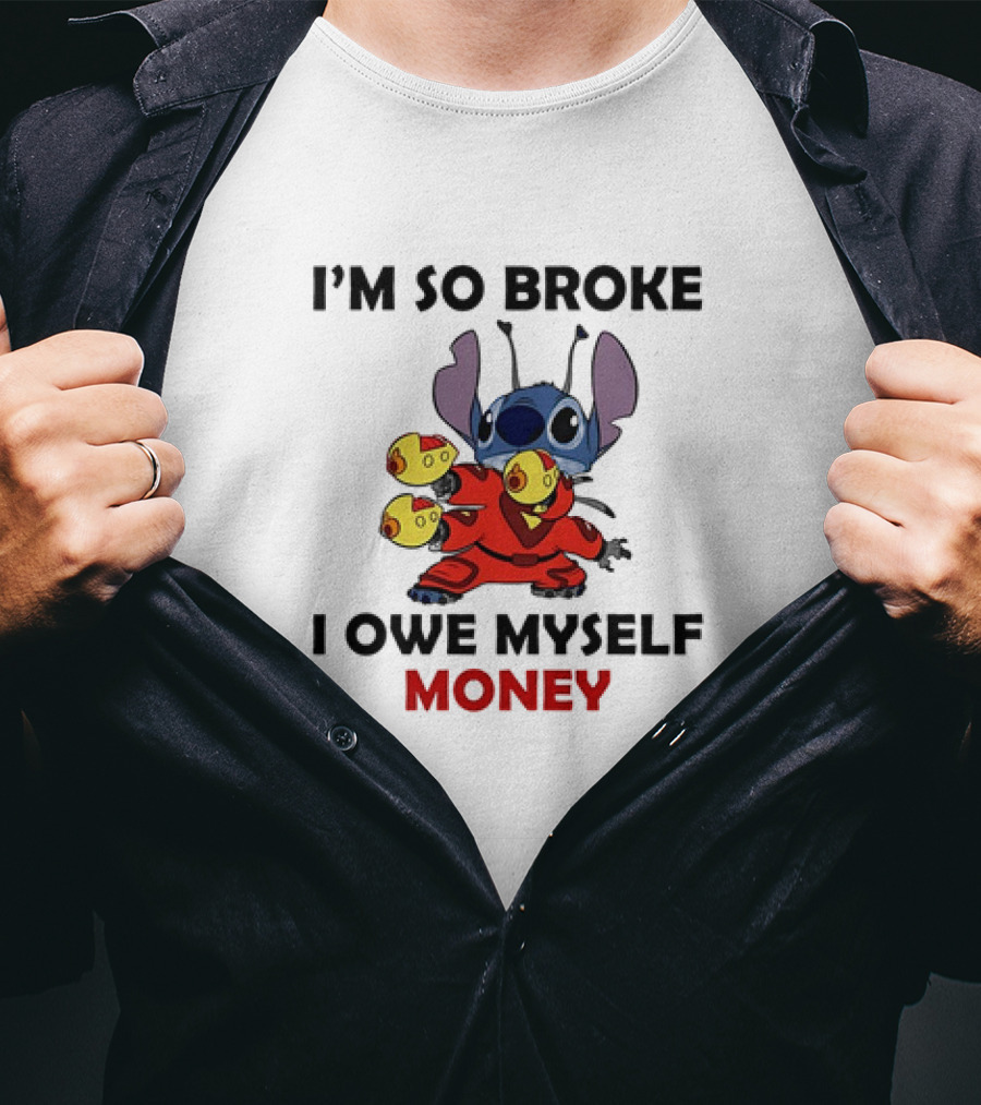 I’m So Broke I Owe Myself Money Stitch Collecting Rubber Duckies T-Shirt
