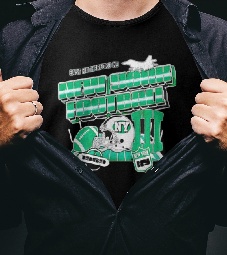 East Rutherford NJ New York Football NY Gang Green III T-Shirt
